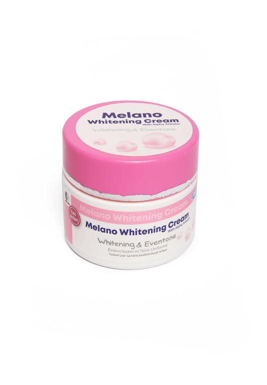 Melano Whitening cream with Alpha Arbutin jar