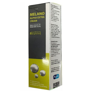 melano alpha extra whitening cream package