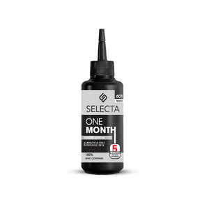 Selecta One Month hair dye bottle on a white background