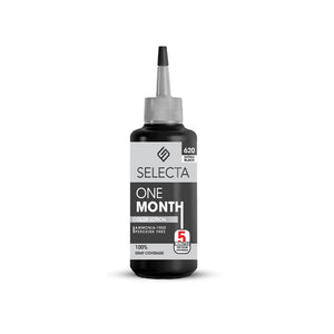 Selecta One Month hair color bottle on a white background
