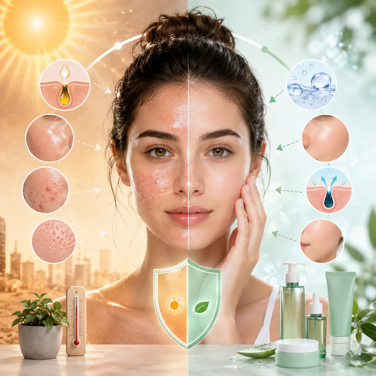 Oily Skin Problems in Summer