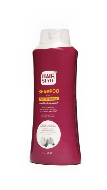 Hairstyle shampoo with garlic extract , 1000 ml