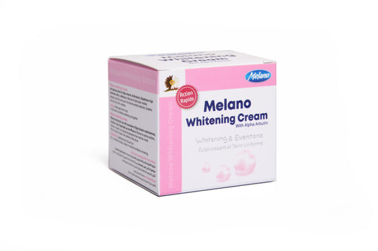 Melano Whitening cream with Alpha Arbutin jar