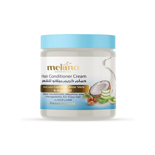 Melano hair conditioner with aloe vera, coconut oil, argan oil