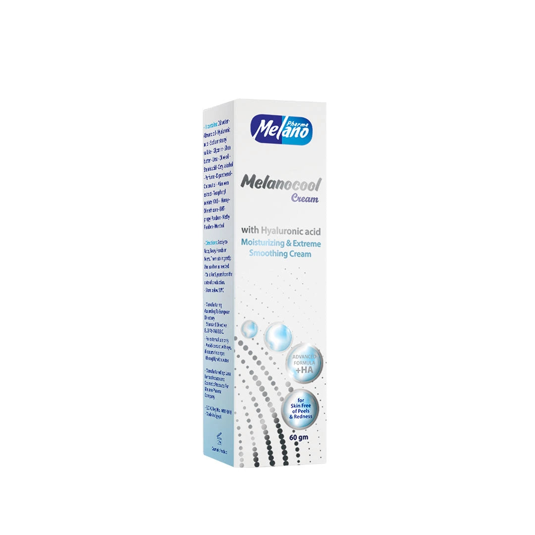 packaging of Melanocool Cream tube