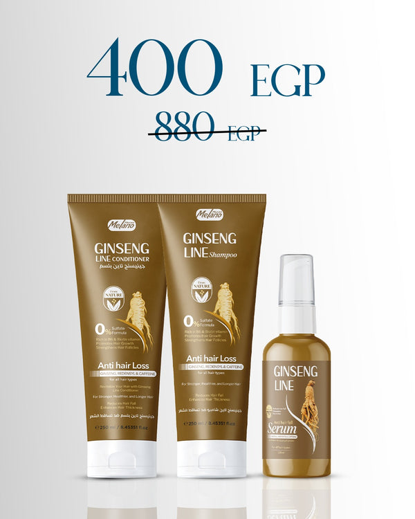 Melano Ginseng Anti-Hair Loss Set shampoo+ balsam+serum