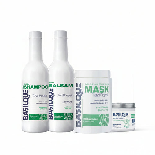 Basilque Bamboo Repair Set – Shampoo + Balsam + Mask + Hair Dressing