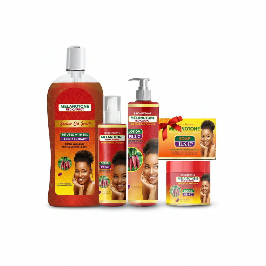 Melanotone Red Carrot Brightening Set – Complete Skin Glow Routine