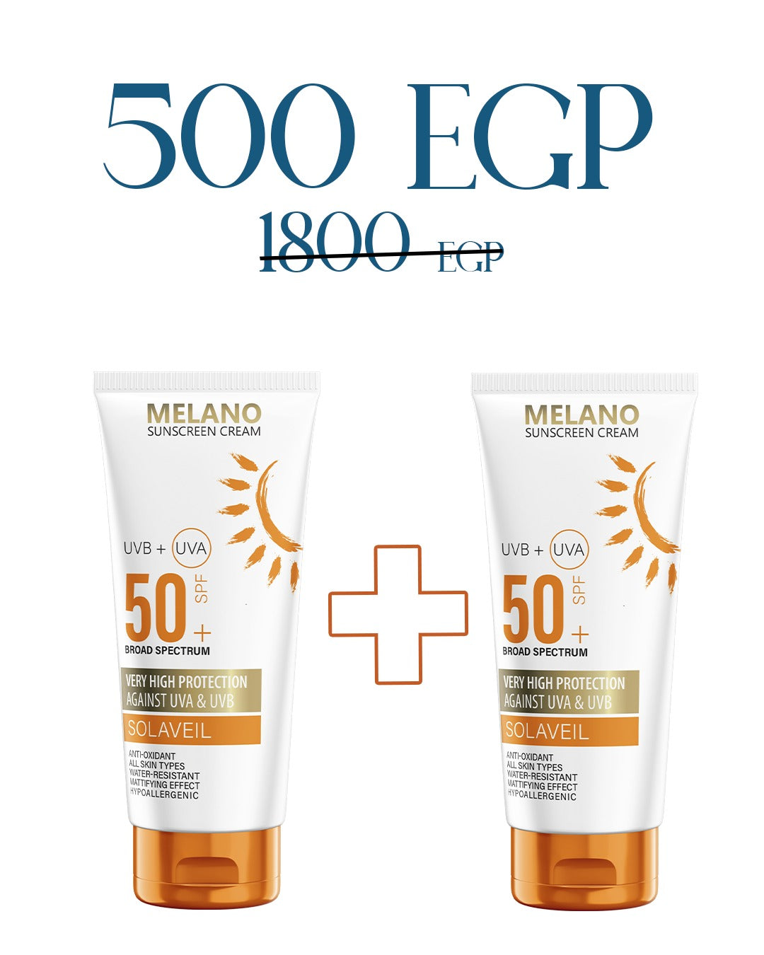 Melano sunscreen cream (Offer) 1+1