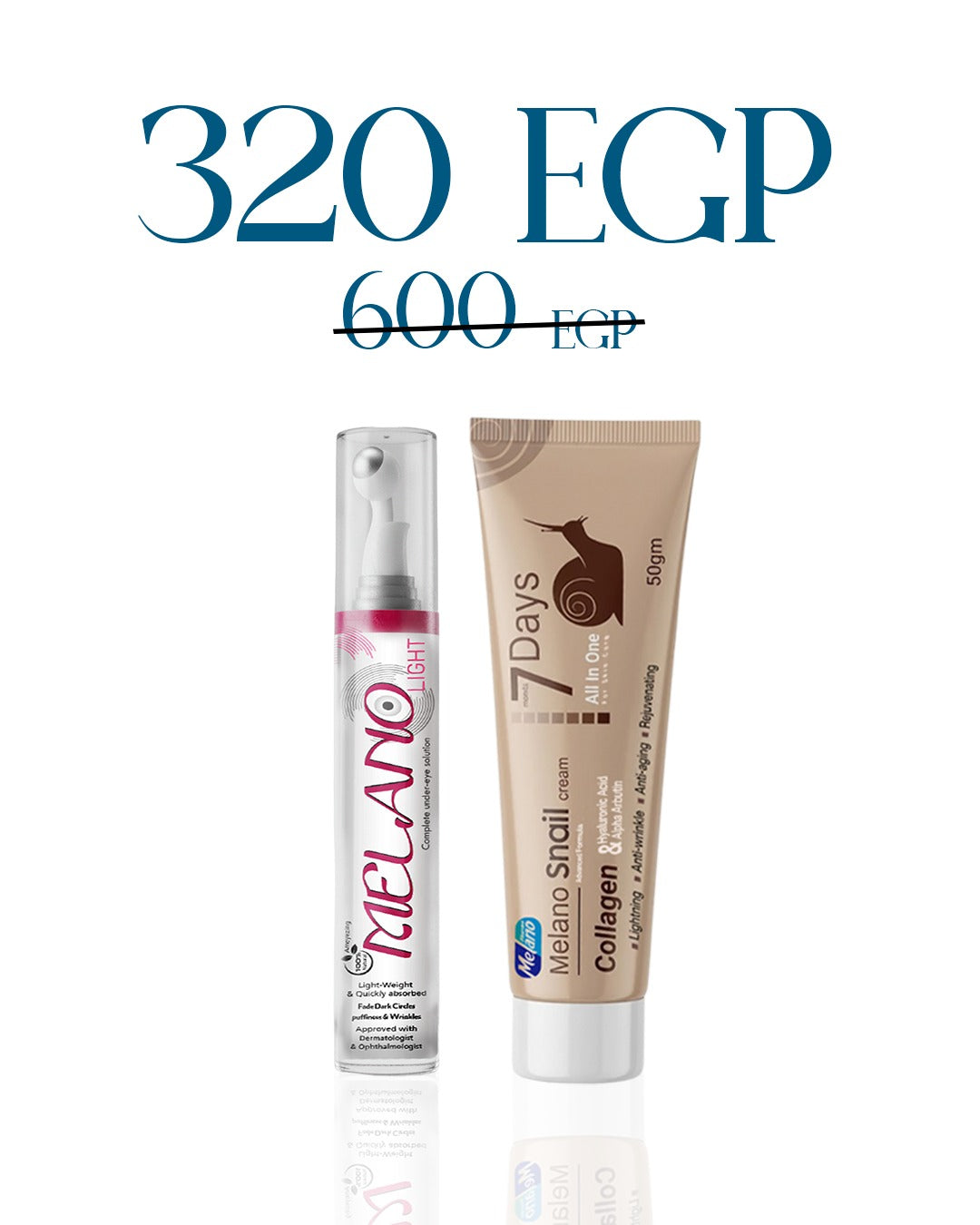 Melano Eye Light & Snail Collagen Cream Bundle