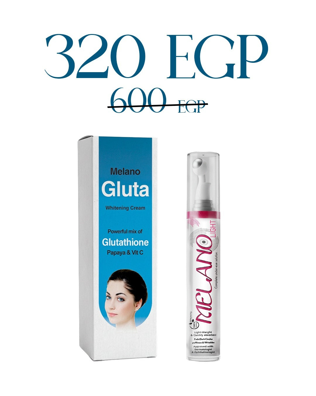Melano Eye Light & Gluta Cream Bundle