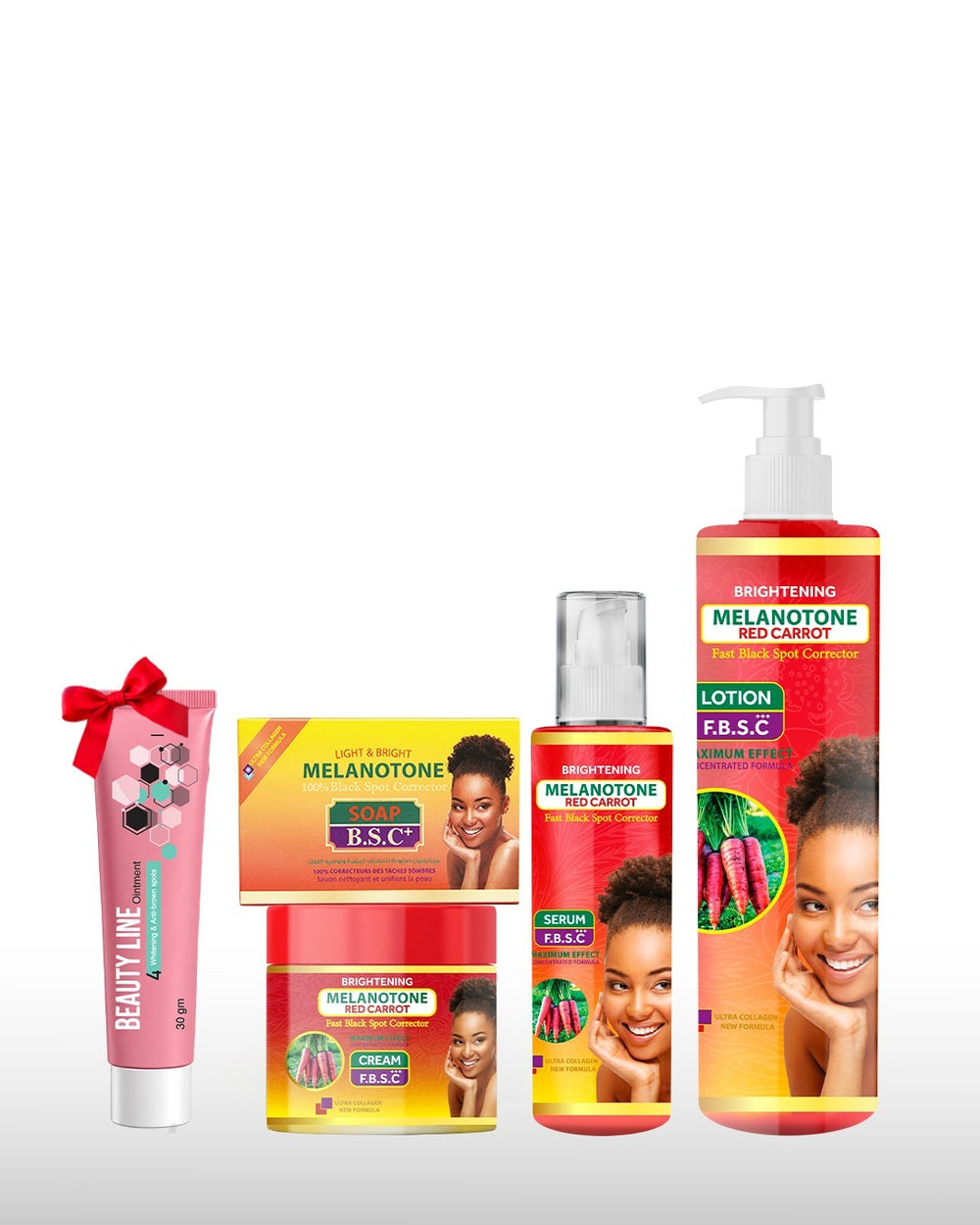 Melanotone Red Carrot Brightening Set + FREE Beauty Line Ointment