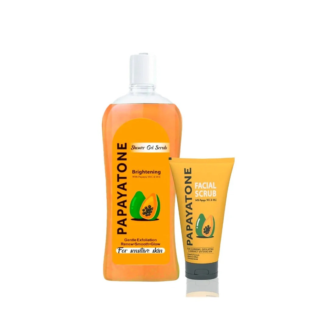 Melano Papayatone  whitening facial scrub / shower scrub