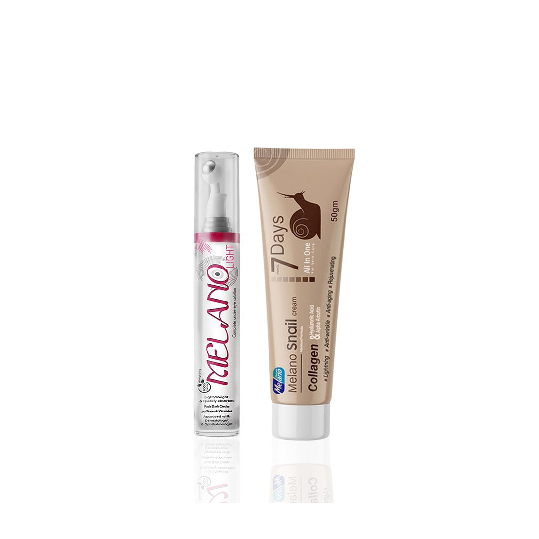 Melano Eye Light & Snail Collagen Cream Bundle