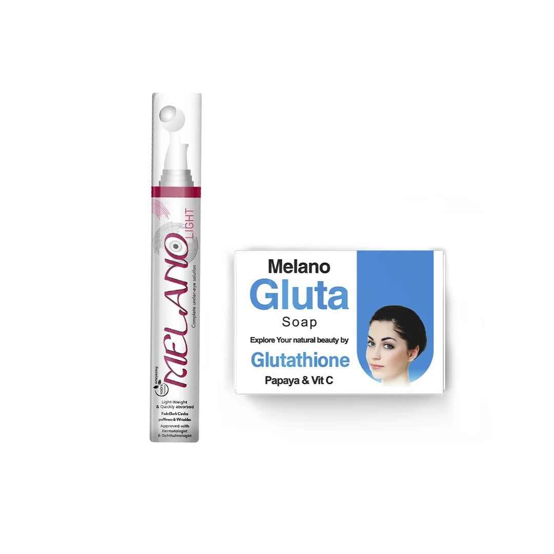 Melano Eye Light & Gluta Soap Bundle