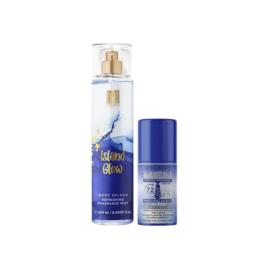 Melano Pharma Men's Personal Care Set (Melano Deodorant & Melano Body Splash)