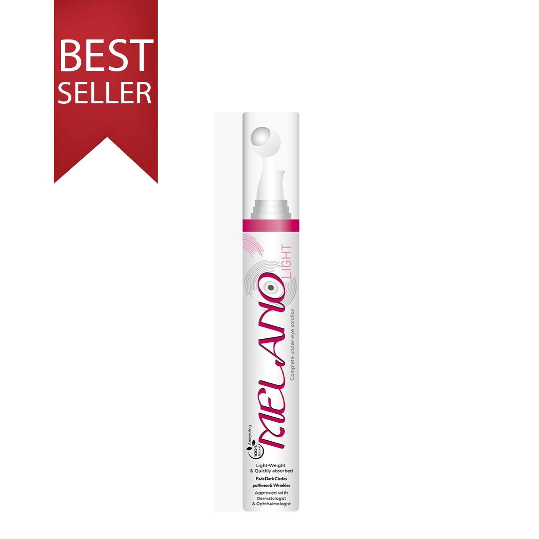 melano light under eye cream  product with Best Seller label from melano pharma